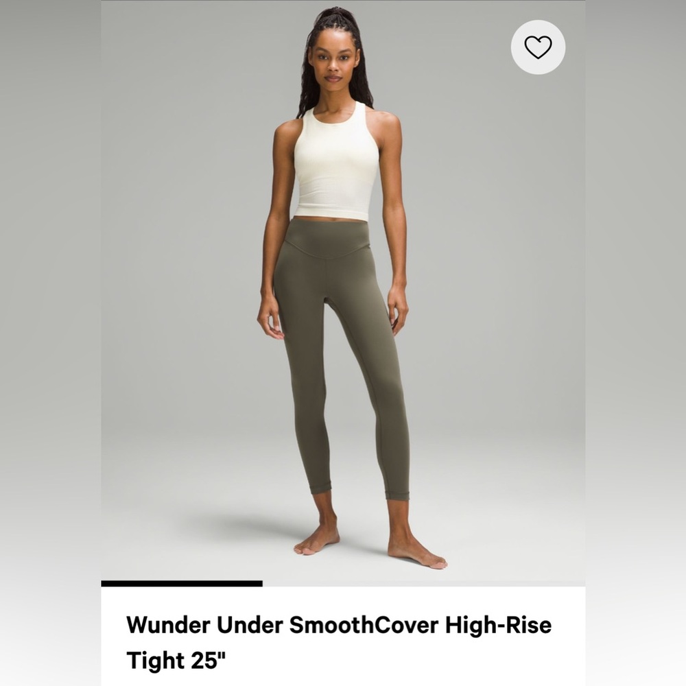 Lululemon wunder under smooth cover leggings, like new